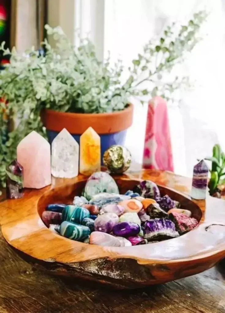 Decoração zen com cristais energéticos