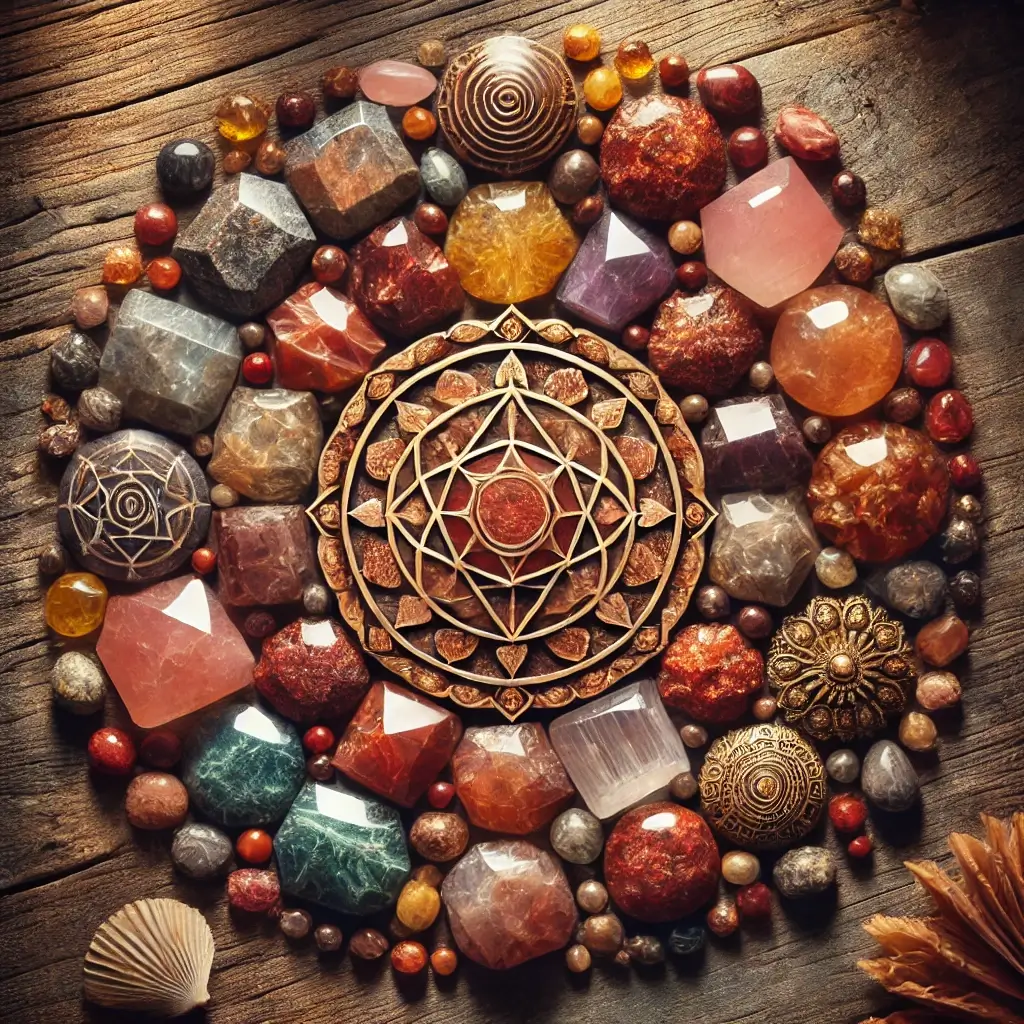 Pedras e Cristais do Chakra Raiz