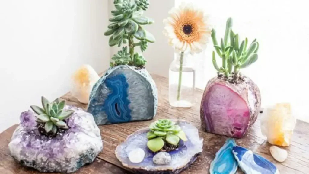 Como usar drusas de cristal na decoração